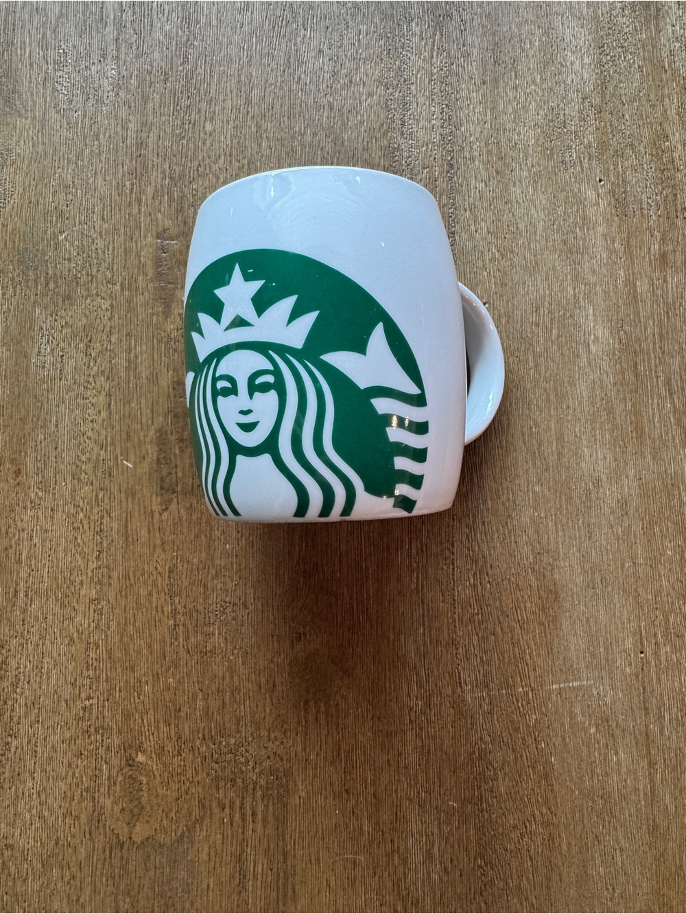 Starbucks 2010 siren logo 14 oz barrel coffee mug White Ceramic